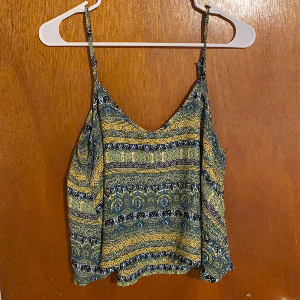Multicolored Crop Top Tank
